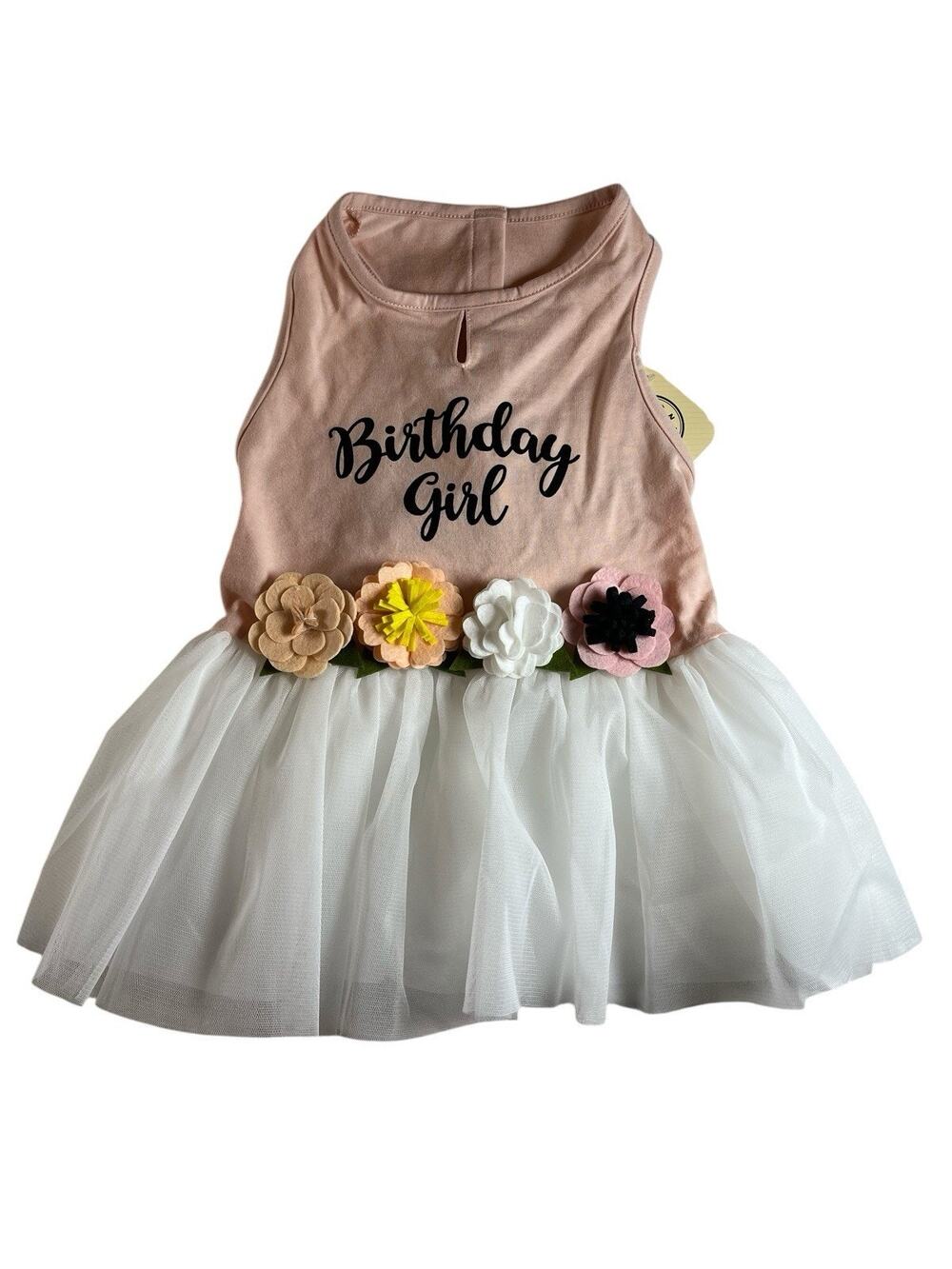 Bond & Co. Dog Birthday Girl Tutu Dress Clothes LARGE 17-19 INCH PUPPY DRESS UP